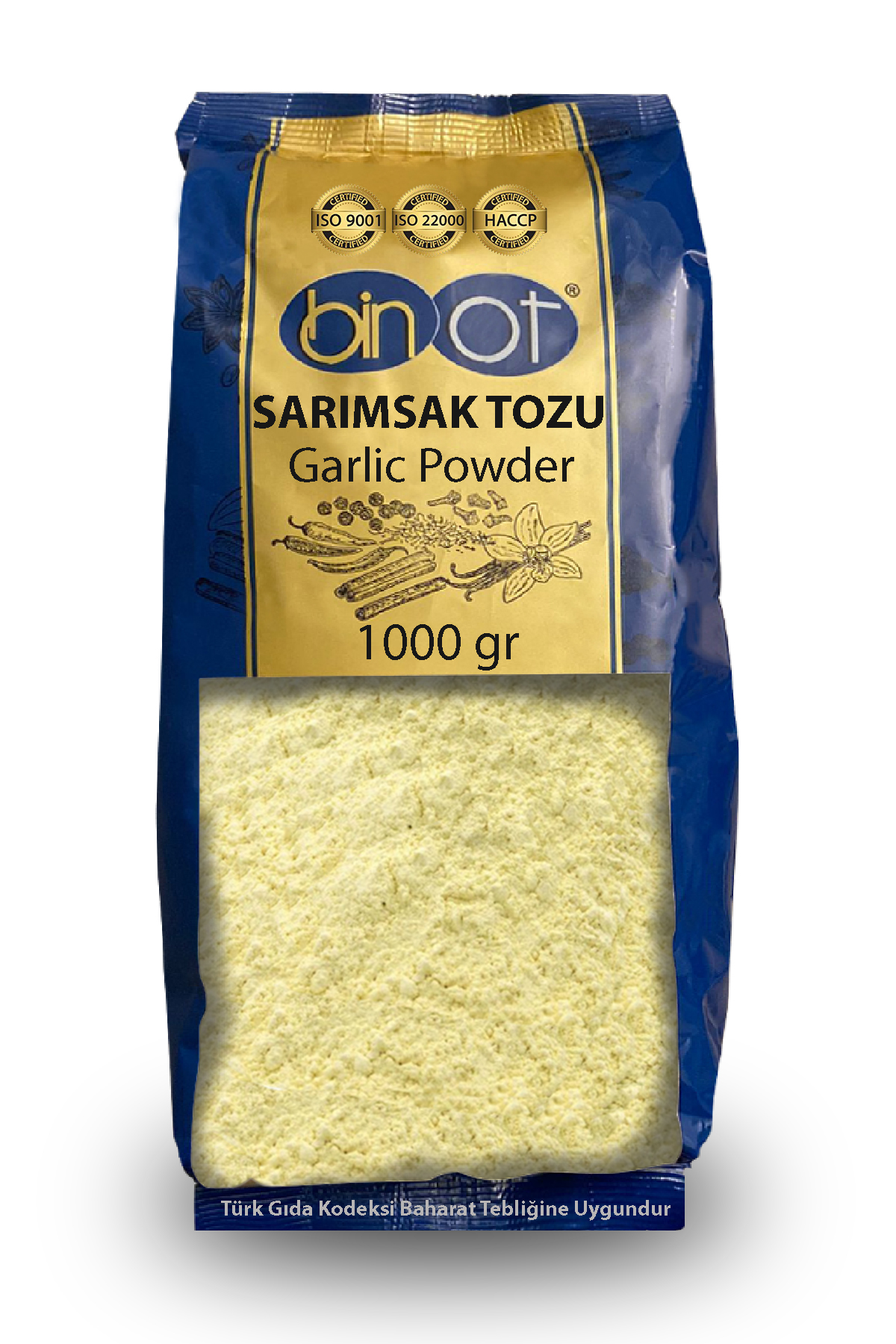 BİNOT SARIMSAK TOZU 1 KG